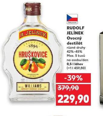 Kaufland Rudolf jelínek ovocný destilát nabídka