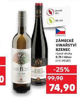 Kaufland Zámecké vinařství bzenec nabídka