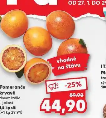 Kaufland Pomeranče krvavé nabídka