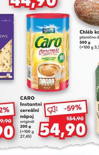 Kaufland Caro instantní cereální nápoj nabídka