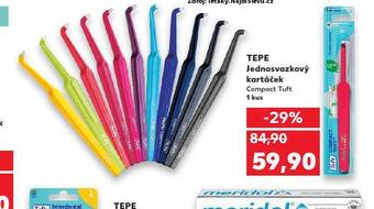 Kaufland Tepe jednosvazkový kartáček nabídka