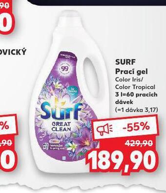 Kaufland Surf prací gel nabídka