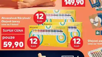 Kaufland Akvarelové / akrylové / olejové barvy nabídka