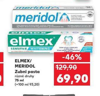 Kaufland Elmex / meridol zubní pasta nabídka