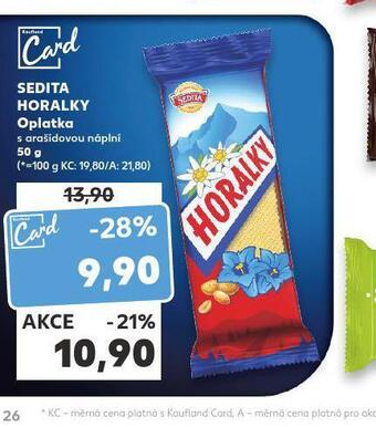 Kaufland Sedita horalky oplatka nabídka