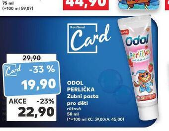 Kaufland Odol perlička zubní pasta pro děti nabídka