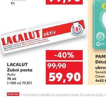 Kaufland Lacalut zubní pasta nabídka