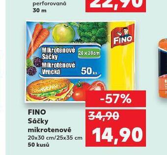 Kaufland Fino sáčky mikroténové nabídka