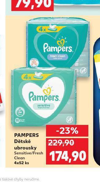 Kaufland Pampers dětské plenky nabídka