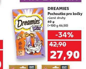 Kaufland Dreamies pochoutky pro kočky nabídka