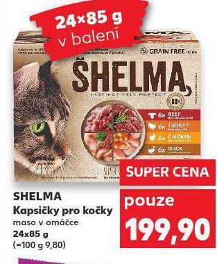 Kaufland Shelma kapsičky pro kočky nabídka
