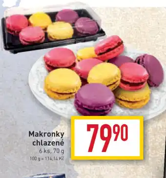 Billa Makronky chlazené 6ks, 70g nabídka