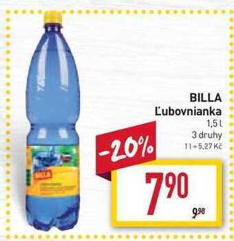 Billa Billa ľubovnianka 1,5l nabídka