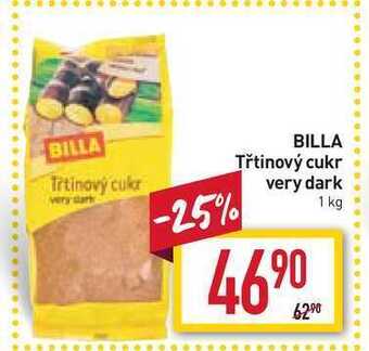 Billa Billa třtinový cukr very dark 1 kg nabídka
