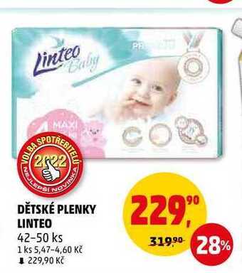 Penny Market Dětské plenky linteo, 42-50 ks nabídka