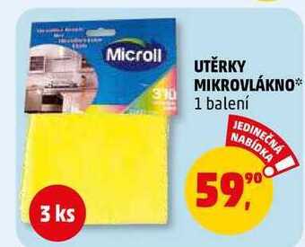 Penny Market Utěrky mikrovlákno, 3 ks nabídka