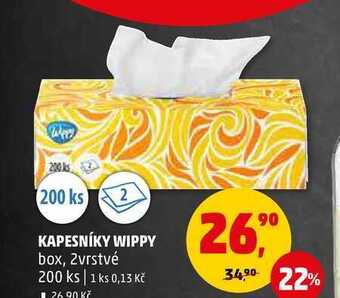 Penny Market Kapesníky wippy, 200 ks nabídka