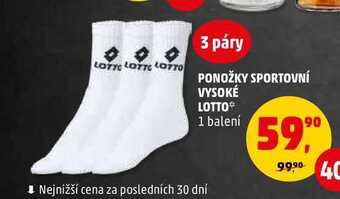 Ponožky sportovní vysoké lotto, 3 páry