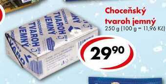 CBA Choceňský tvaroh jemný, 250 g nabídka