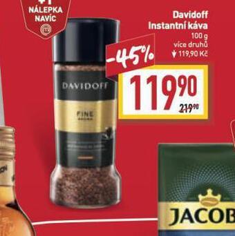 Billa Davidoff instantní káva nabídka