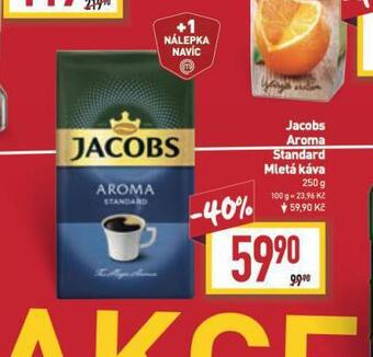Billa Jacobs aroma standard mletá káva nabídka