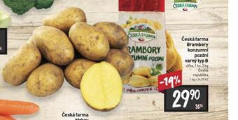 Billa Brambory konzumní pozdní nabídka
