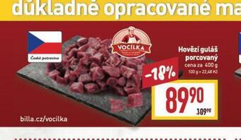 Billa Hovězí guláš porcovaný nabídka