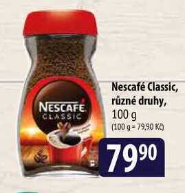 Bala Nescafé classic, různé druhy, 100 g nabídka