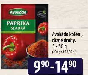 Bala Avokádo koření, různé druhy, 5-30 g nabídka
