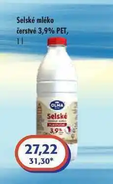 ČEPOS Selské mléko čerstvé 3,9% 1l nabídka