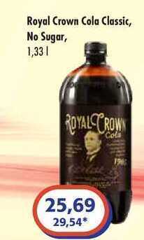 ČEPOS Royal crown cola classic, no sugar, 1,33l nabídka