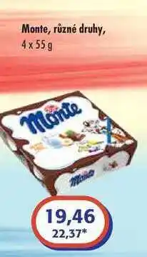 ČEPOS Monte, různé druhy, 4x 55 g nabídka