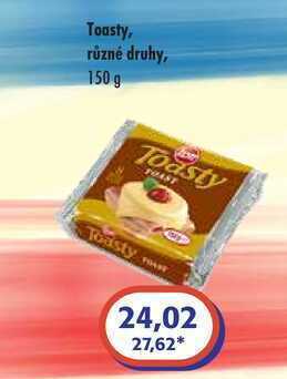 Toasty, různé druhy, 150 g