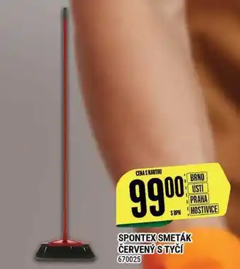 Tamda Foods Spontex smeták červený s tyčí nabídka