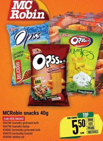 Mcrobin snacks, 40 g