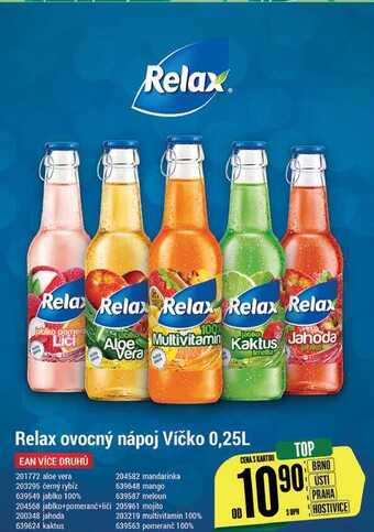 Relax ovocný nápoj víčko, 0,25 l