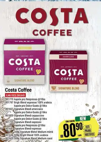Tamda Foods Costa coffee, 10 ks nabídka