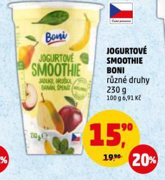 Penny Market Jogurtové smoothie boni nabídka