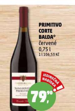 Primitivo corte balda