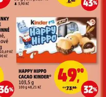 Penny Market Happy hippo cacao kinder nabídka