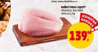 Penny Market Kuřecí prsa s kostí nabídka
