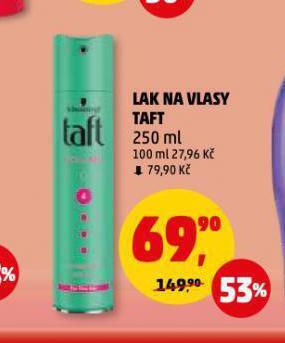 Penny Market Taft lak na vlasy nabídka