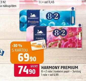 Terno Harmony toaletní papír nabídka