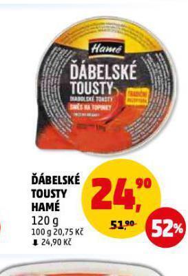 Penny Market Hamé ďábelské tousty nabídka