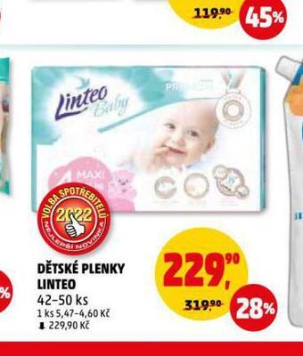Penny Market Dětské plenky linteo nabídka