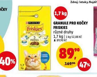 Penny Market Friskies granule pro kočky nabídka