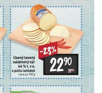 Billa Uzený tavený salámový sýr 44% nabídka
