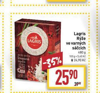 Billa Lagris rýže nabídka