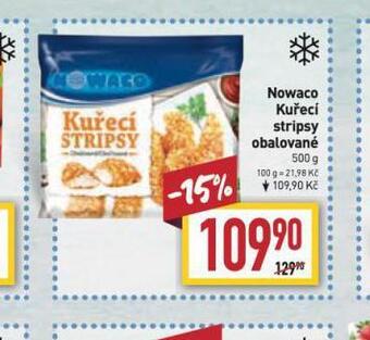 Nowaco kuřecí stripsy obalované