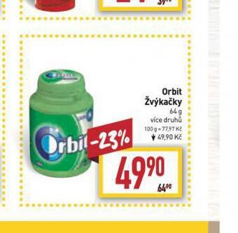 Billa Orbit žvýkačky nabídka